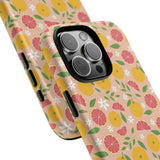 Citrusy Bloom Phone Case by artist Mia Rose