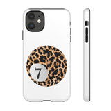 Coque de téléphone | Lucky Leopard Print Ball (Blanc)