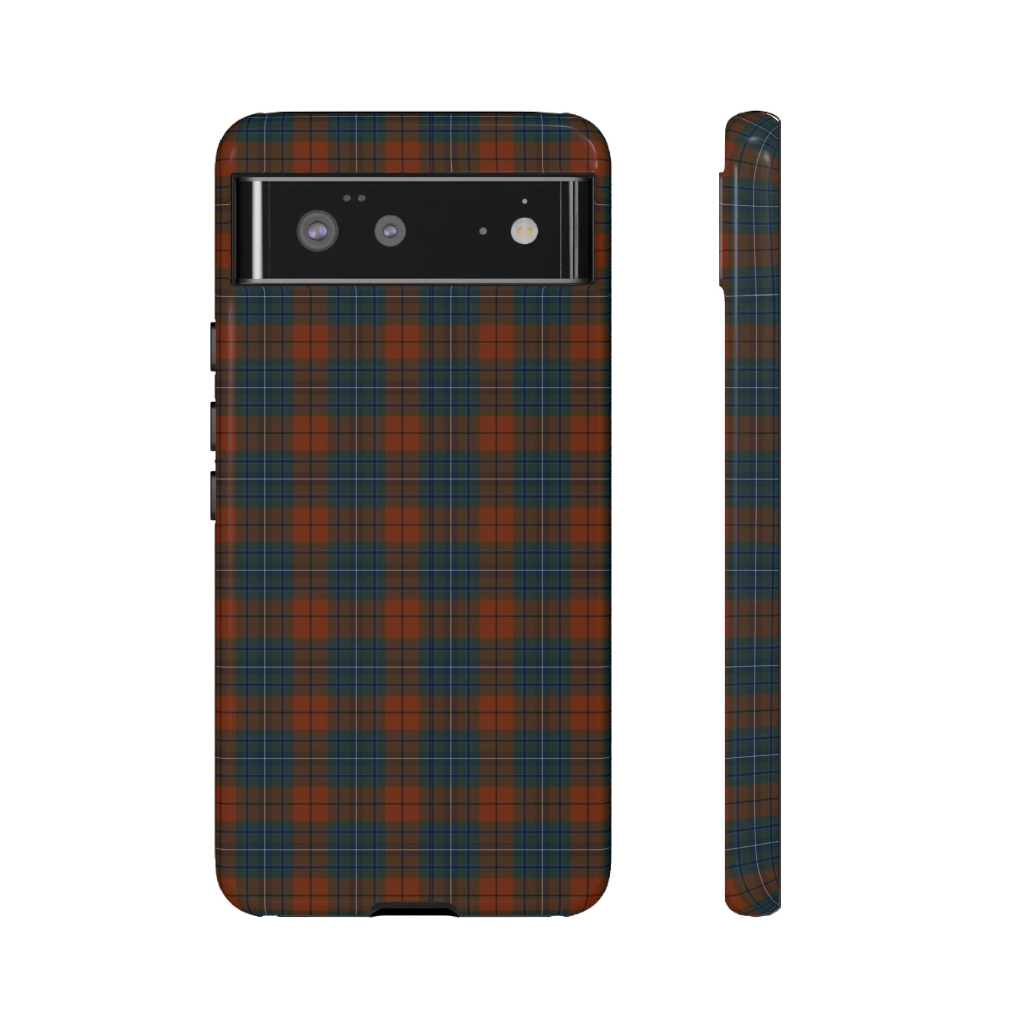 Étui de téléphone à motif tartan chic