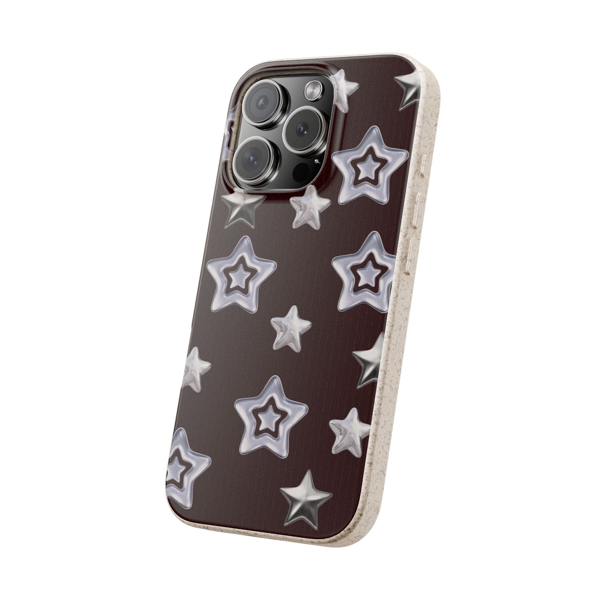 Chrome Hearts on Burgundy Biodegradable Phone Case