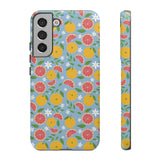 Coque de téléphone Lush Citrus Bloom par l'artiste Mia Rose