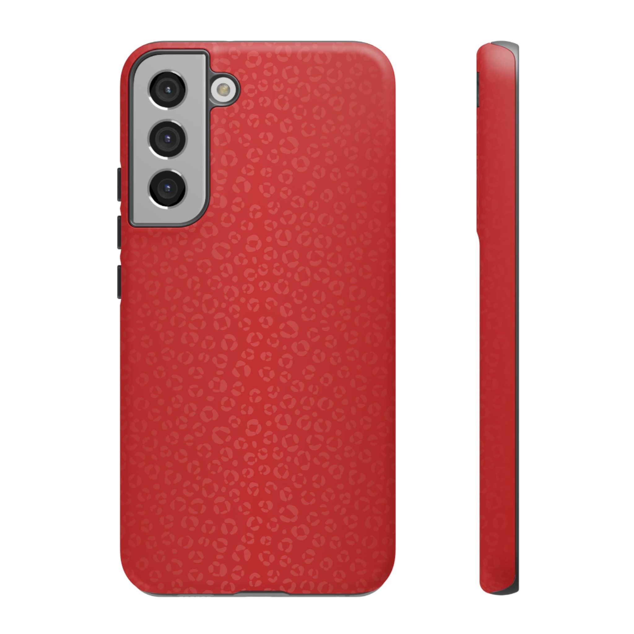 Coque de téléphone à motif léopard rouge vif