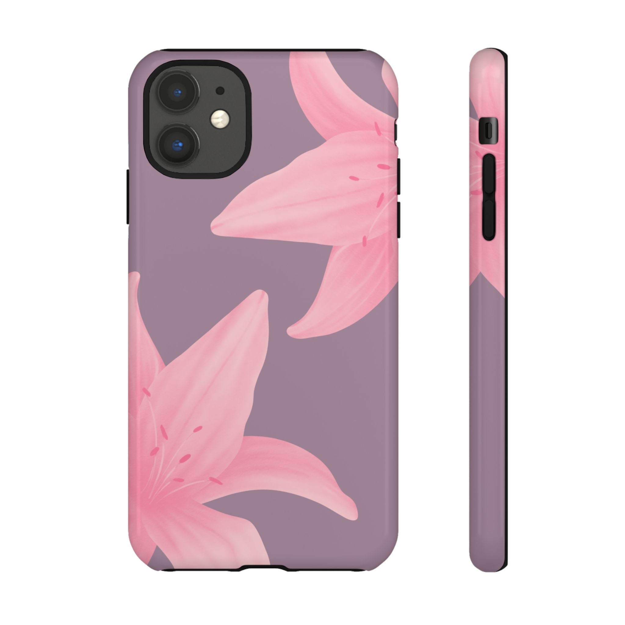 Coque de téléphone à motif de lys succulents