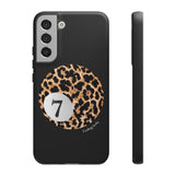 Coque de téléphone | Lucky Leopard Print Ball (noir)