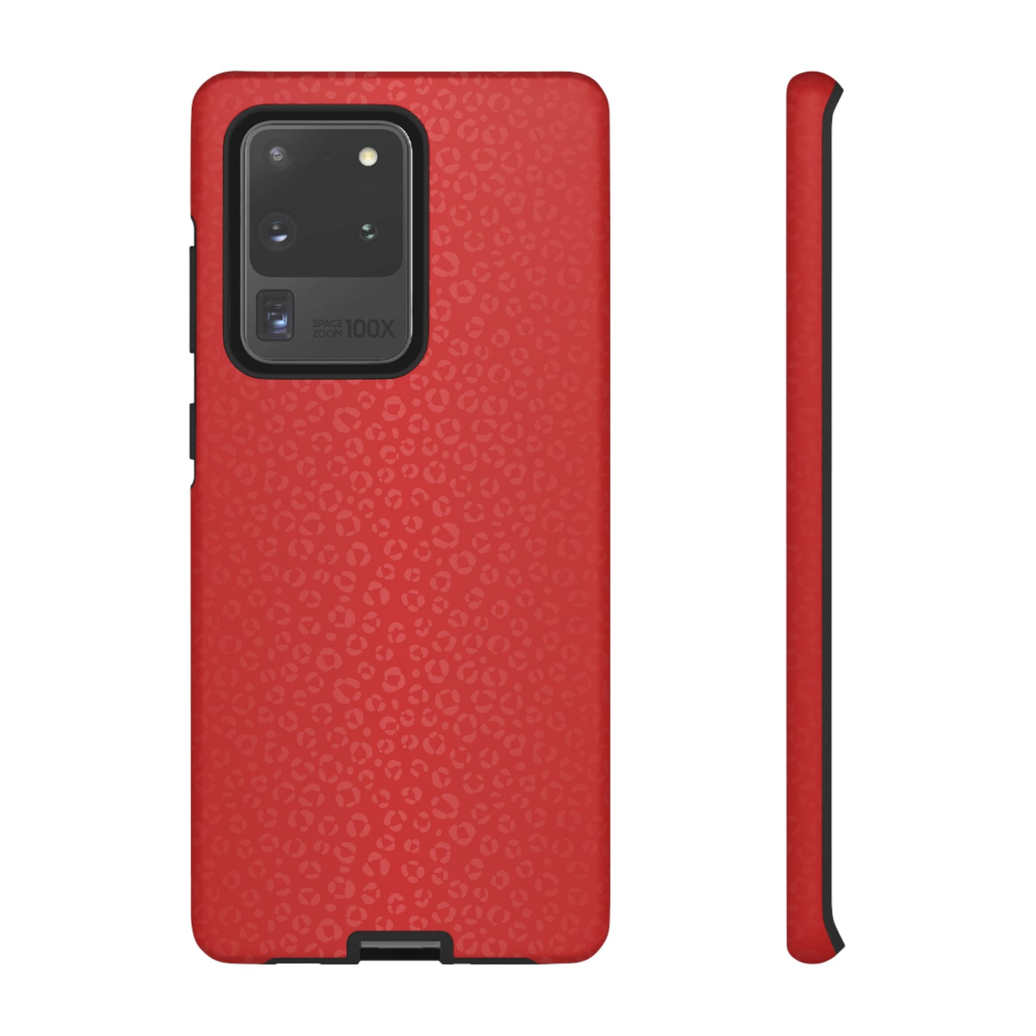 Coque de téléphone à motif léopard rouge vif