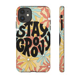 Custodia per telefono Stay Groovy dell'artista Mia Rose