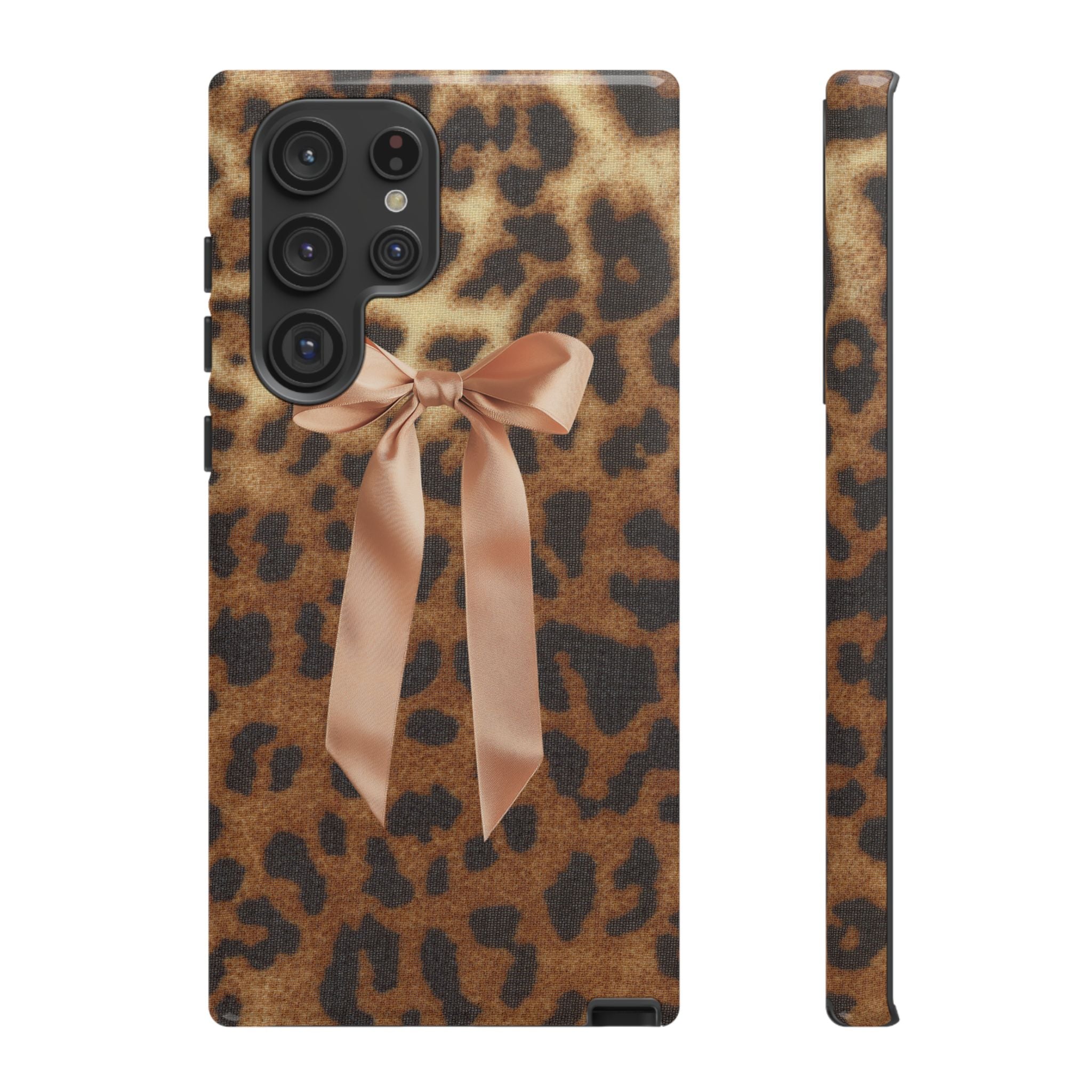 Cheetah Bow Phone Case