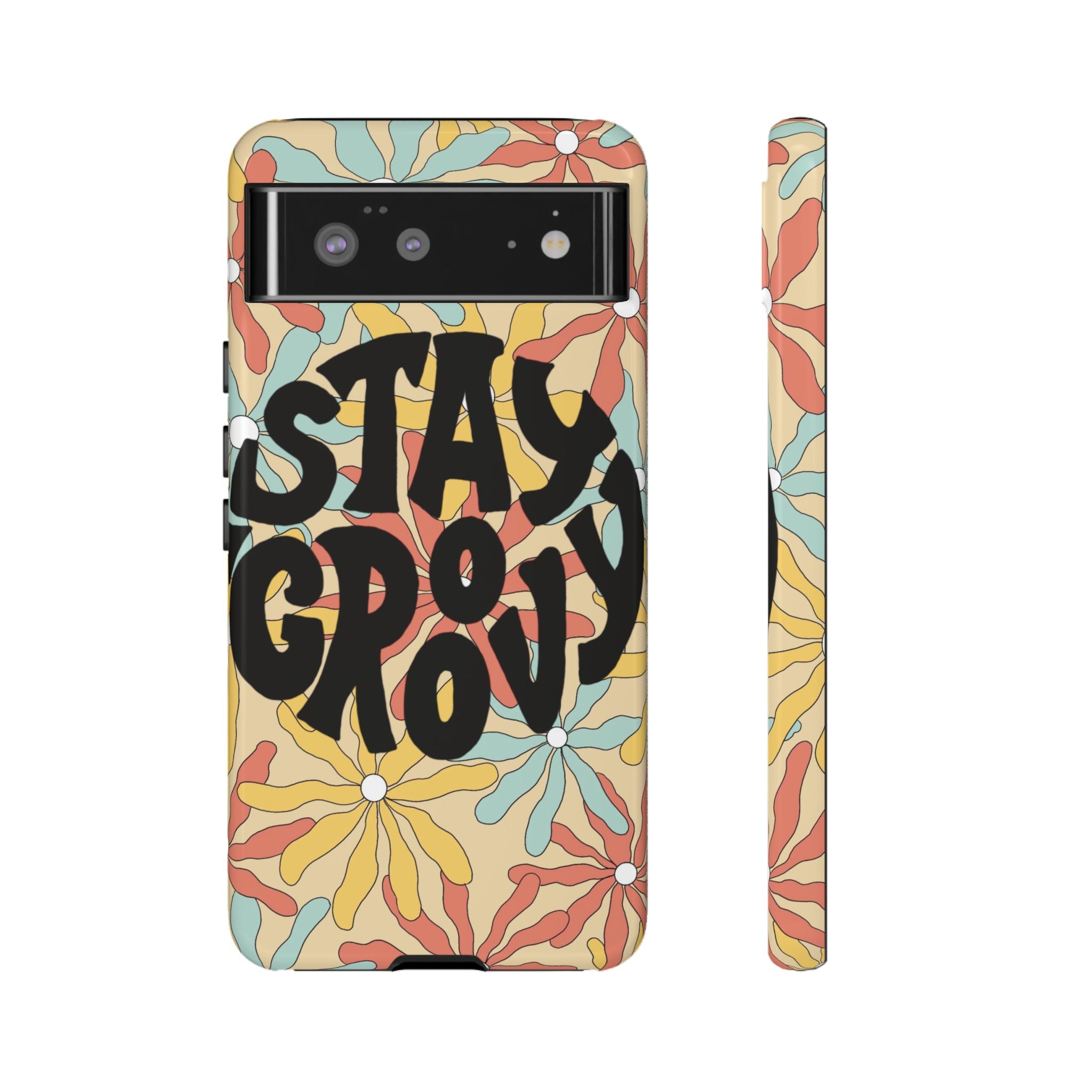 Coque de téléphone Stay Groovy de l'artiste Mia Rose