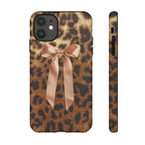 Cheetah Bow Phone Case