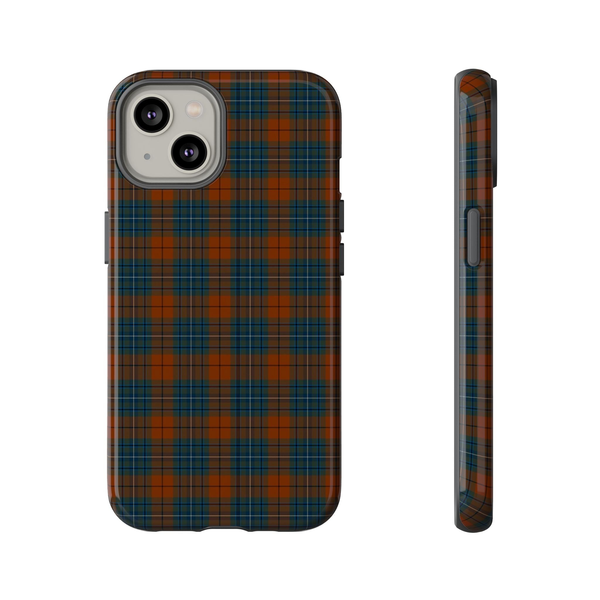 Étui de téléphone à motif tartan chic