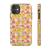 Citrusy Bloom Phone Case by artist Mia Rose