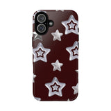 Phone Case | Chrome Hearts on Burgundy