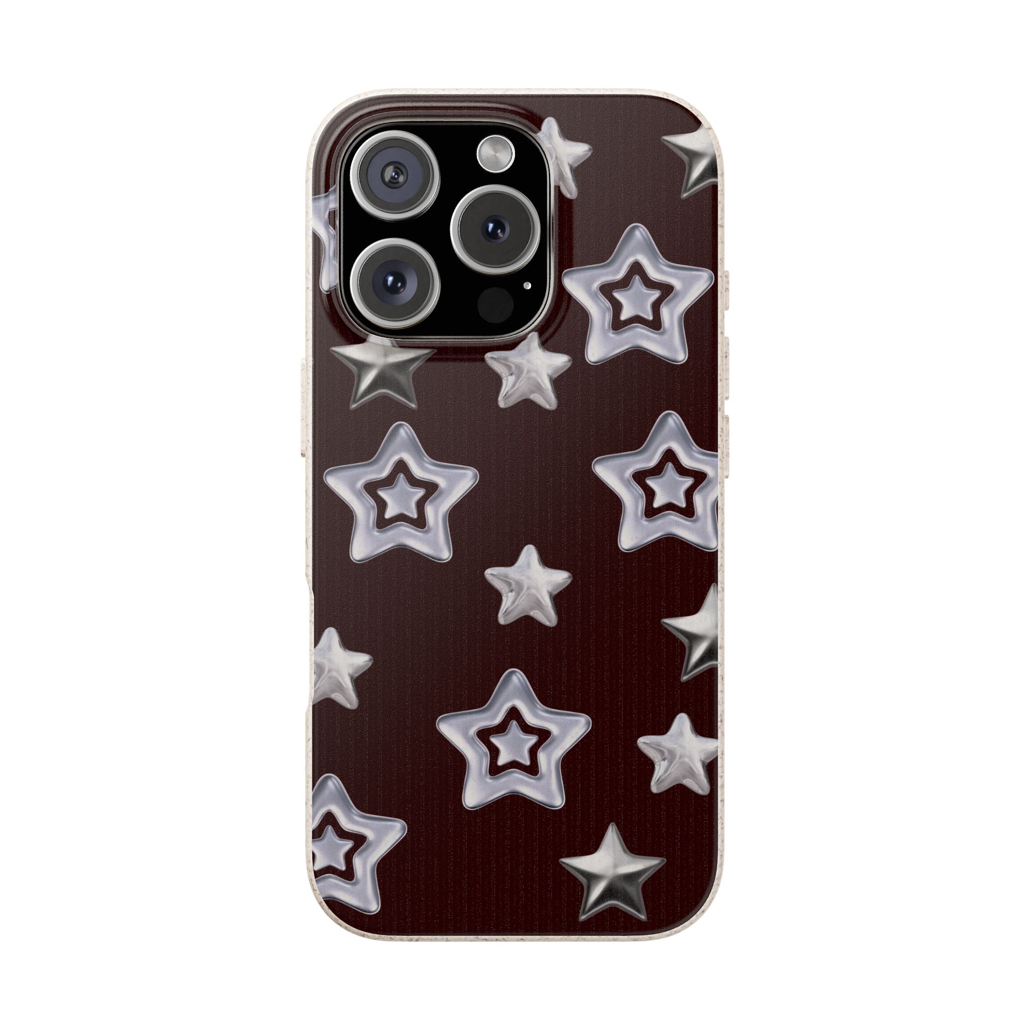 Chrome Hearts on Burgundy Biodegradable Phone Case