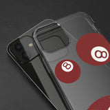 Clear Phone Case | 8 Ball Red