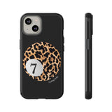 Coque de téléphone | Lucky Leopard Print Ball (noir)