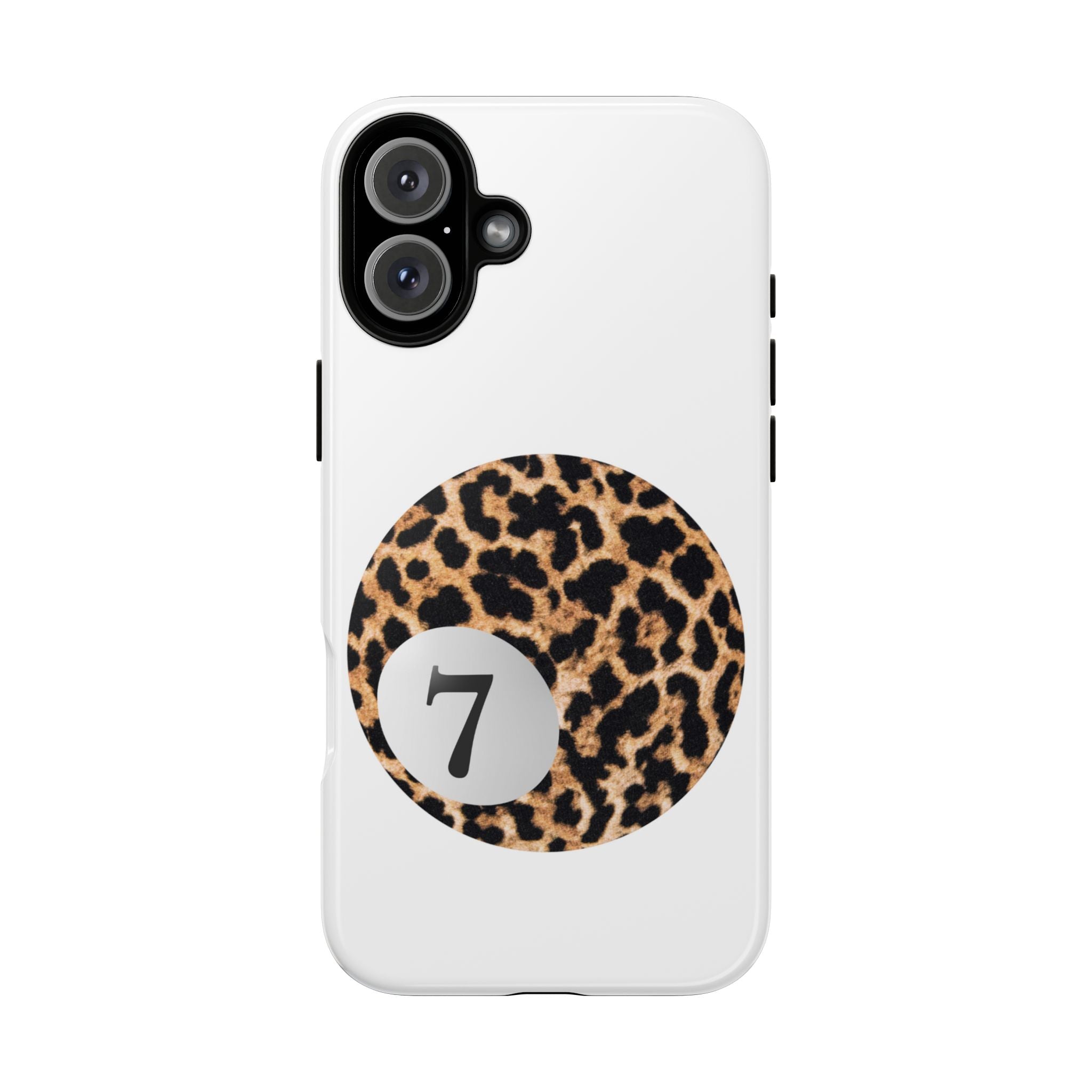 Custodia per telefono | Lucky Leopard Print Ball (bianco)