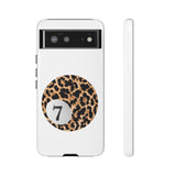 Custodia per telefono | Lucky Leopard Print Ball (bianco)