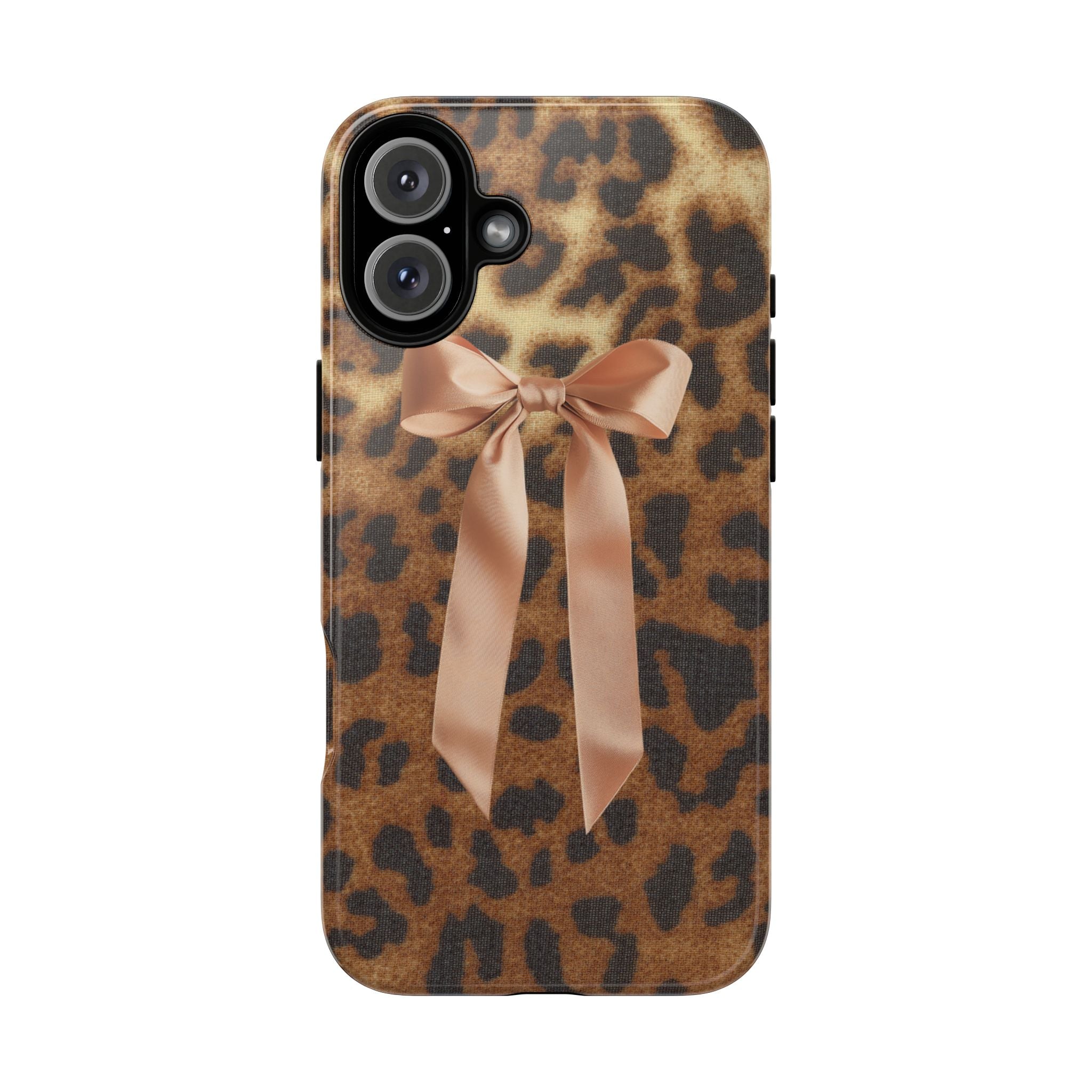 Cheetah Bow Phone Case