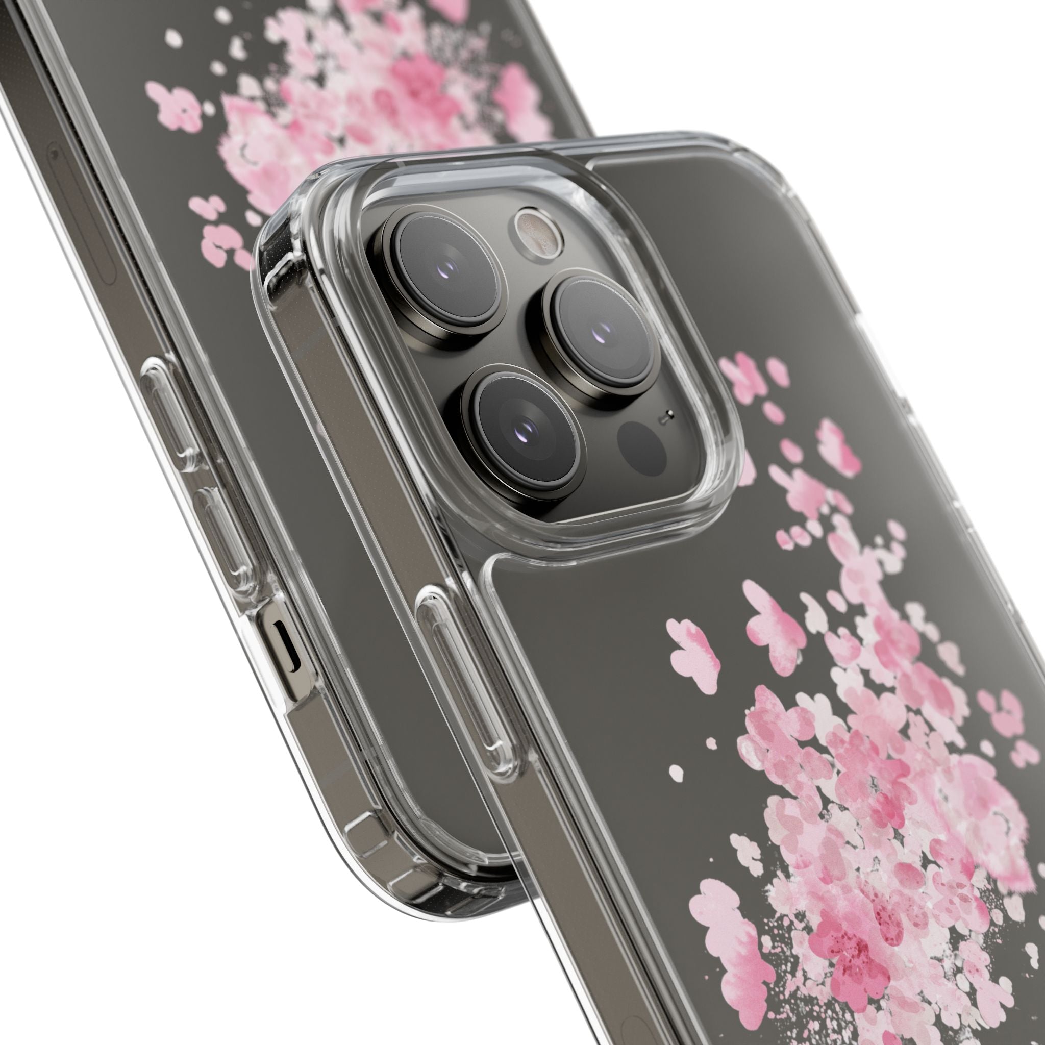 Clear Phone Case | Blush Bloom Watercolor Florals