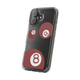 Clear Phone Case | 8 Ball Red