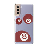 Custodia trasparente per telefono | 8 Ball Red