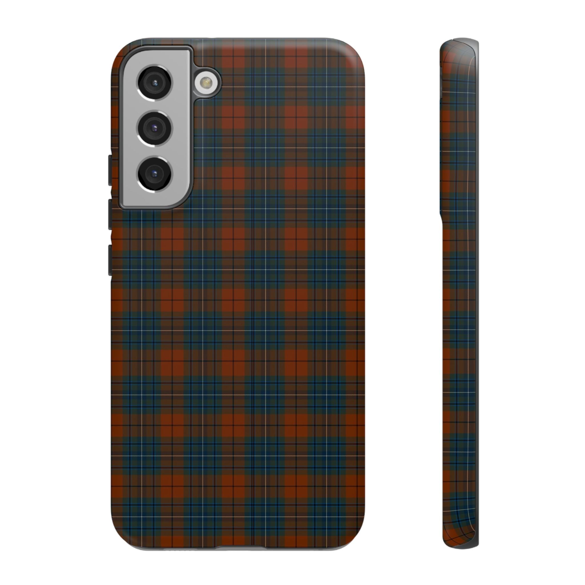 Étui de téléphone à motif tartan chic