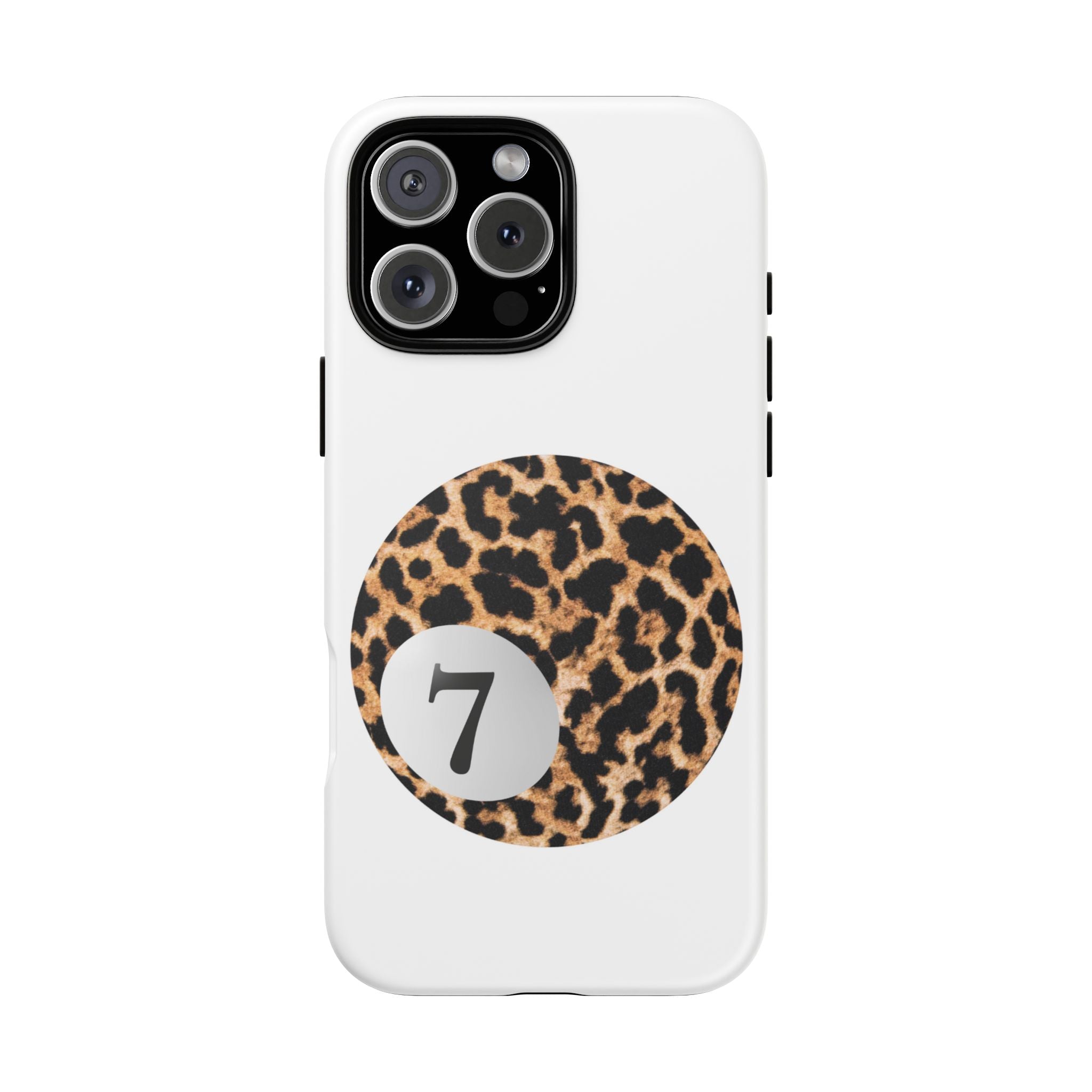 Custodia per telefono | Lucky Leopard Print Ball (bianco)