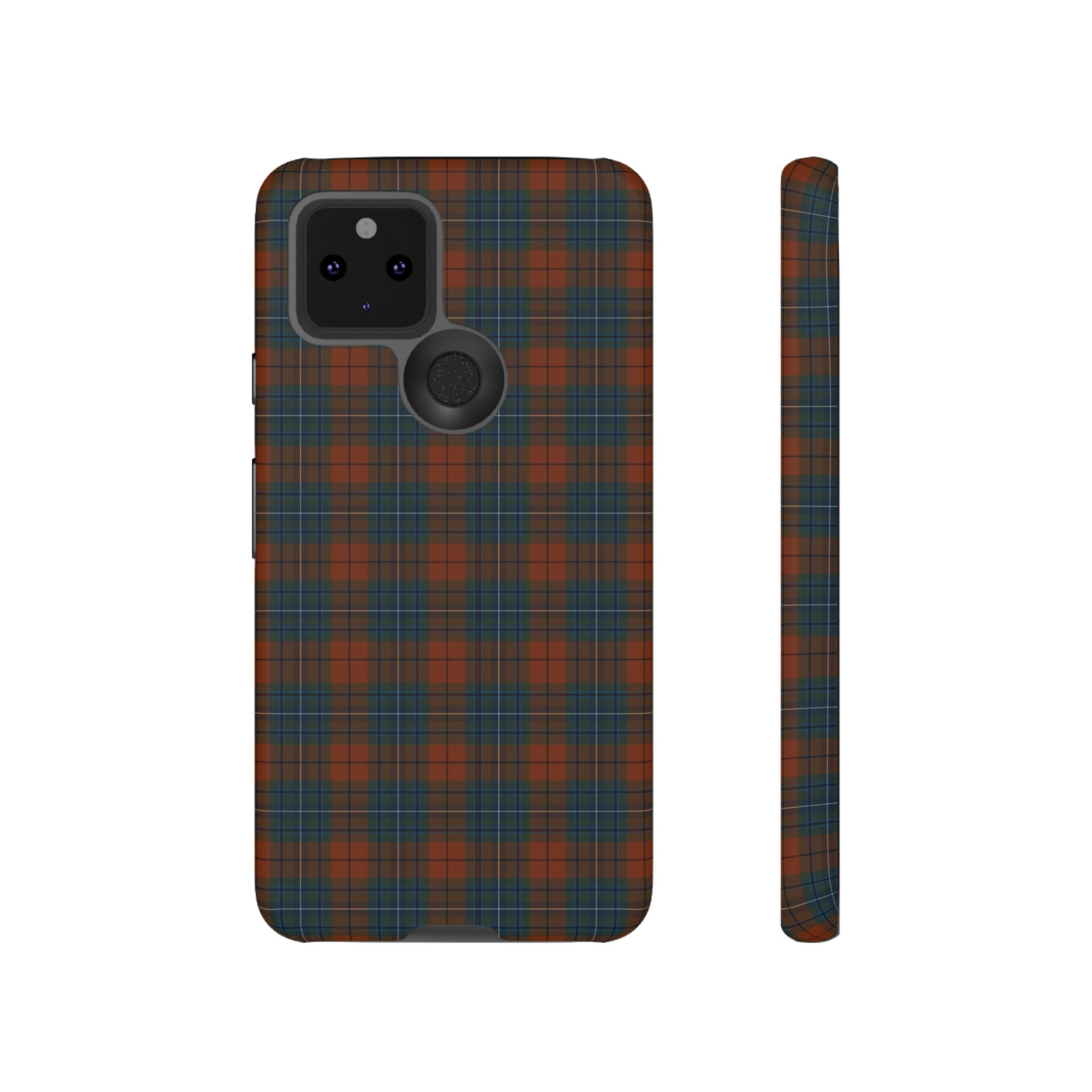 Étui de téléphone à motif tartan chic