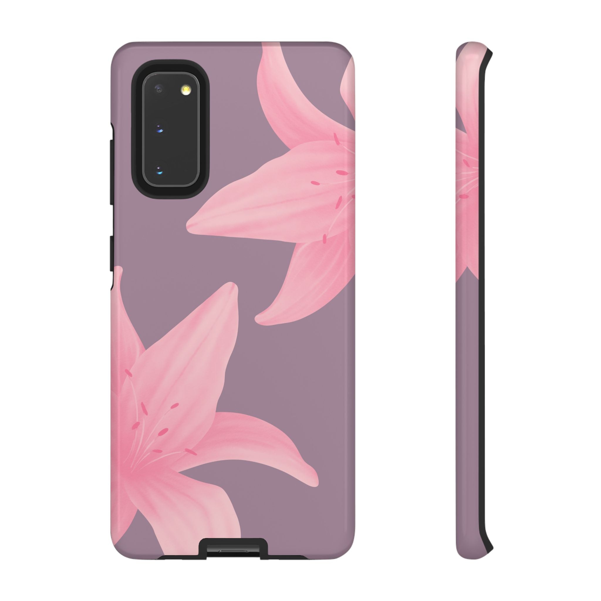 Coque de téléphone à motif de lys succulents