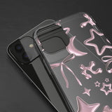 Clear Phone Case | Chrome Sketches (Pink)