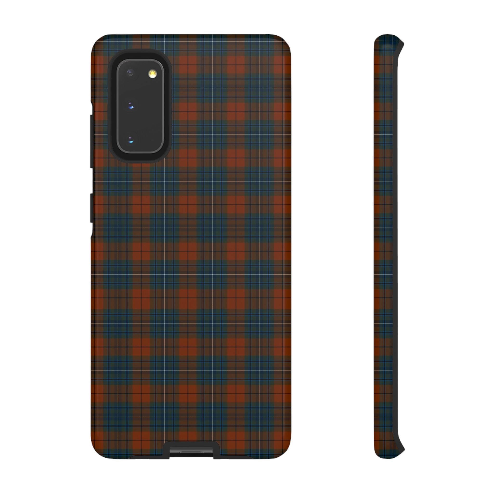 Étui de téléphone à motif tartan chic