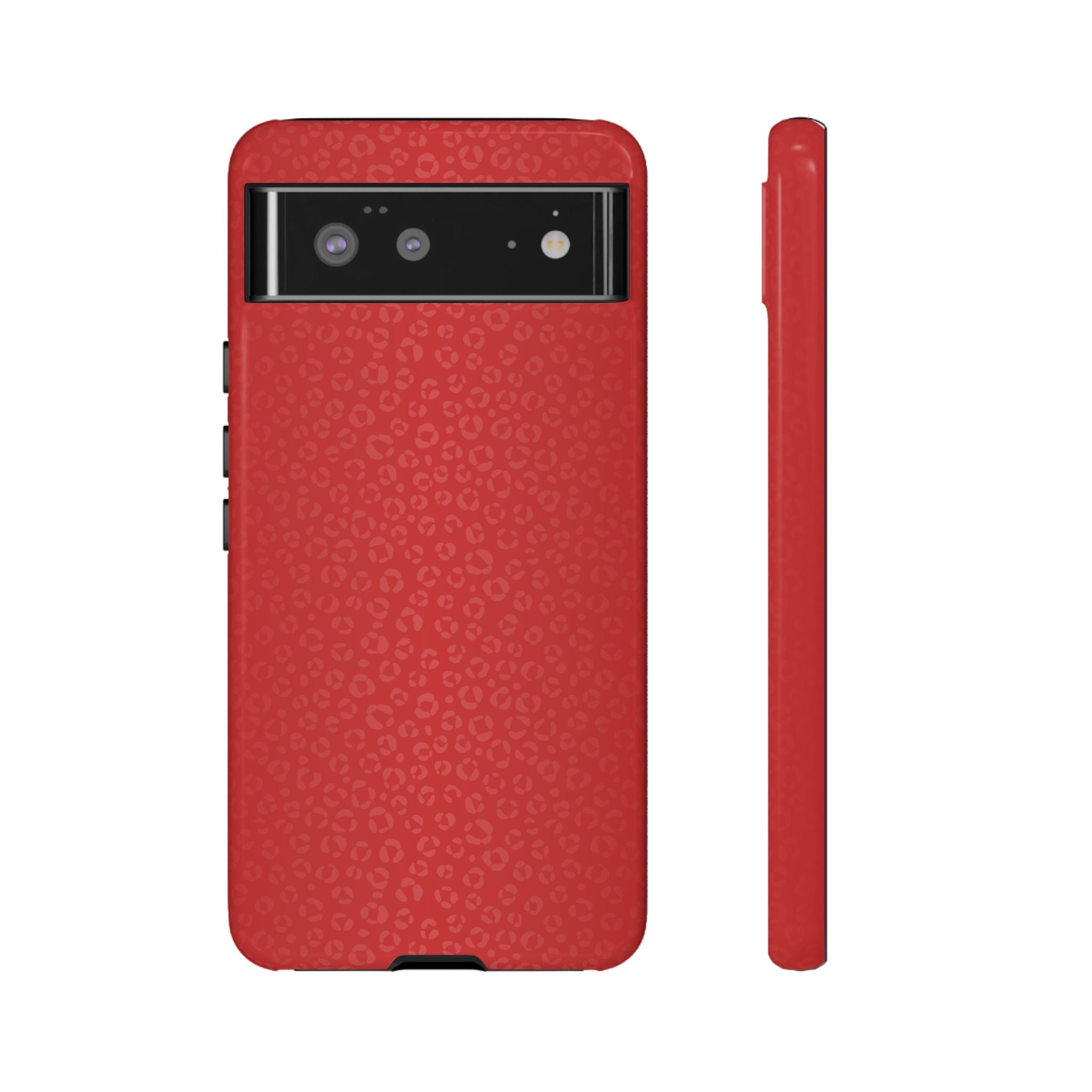 Coque de téléphone à motif léopard rouge vif