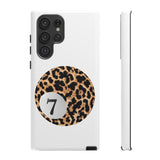 Custodia per telefono | Lucky Leopard Print Ball (bianco)