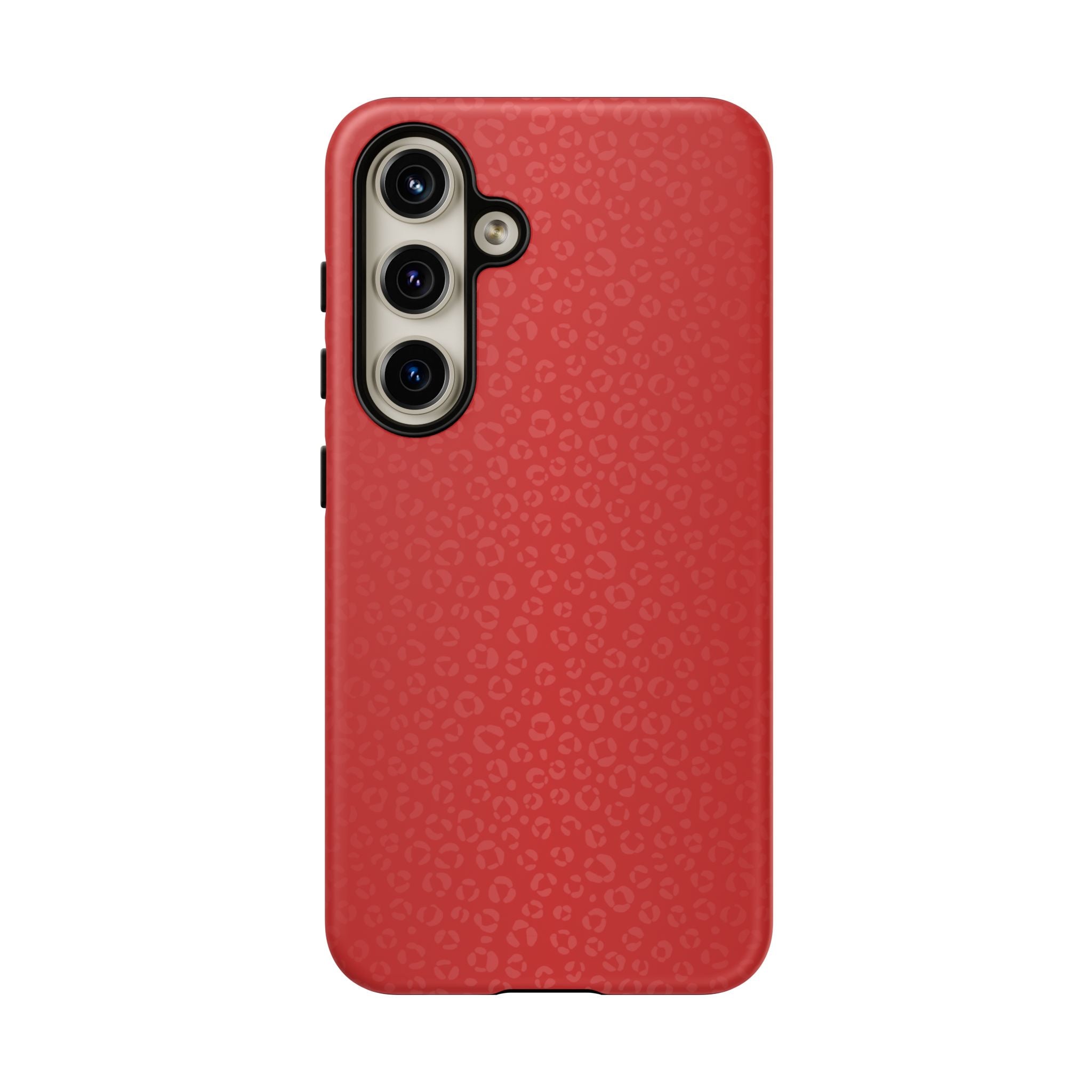 Coque de téléphone à motif léopard rouge vif