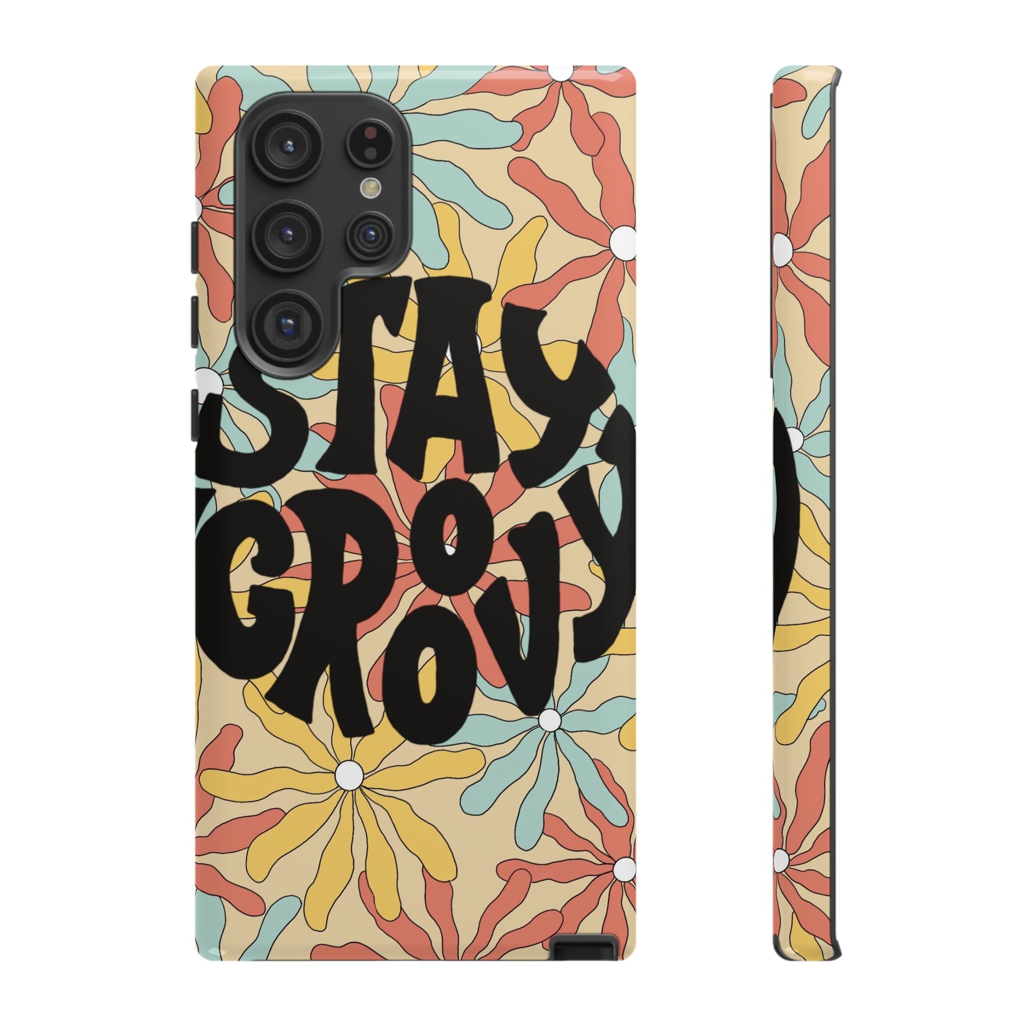 Custodia per telefono Stay Groovy dell'artista Mia Rose