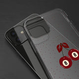 Coque transparente pour téléphone | Cherry Eight Balls