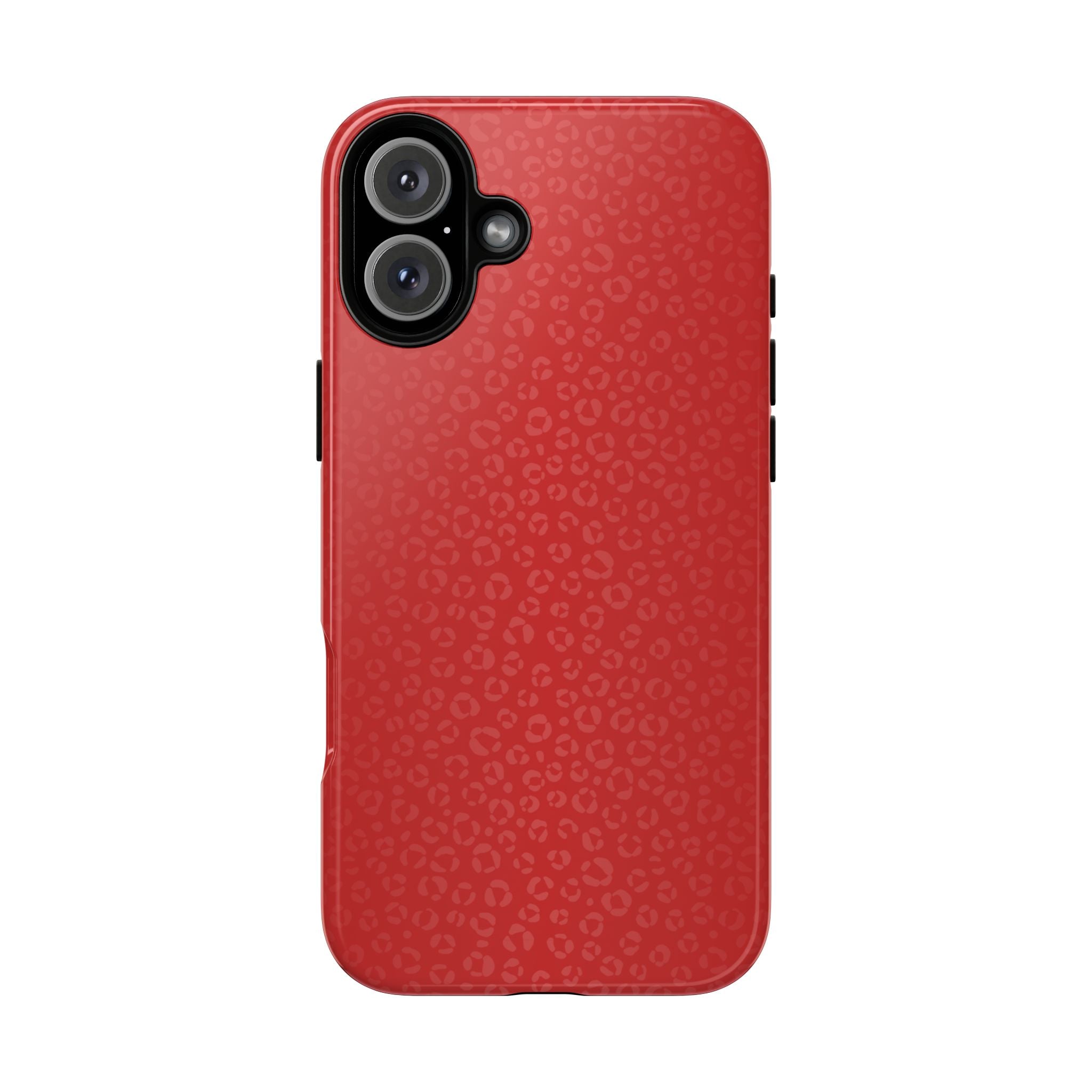 Coque de téléphone à motif léopard rouge vif