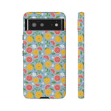 Coque de téléphone Lush Citrus Bloom par l'artiste Mia Rose