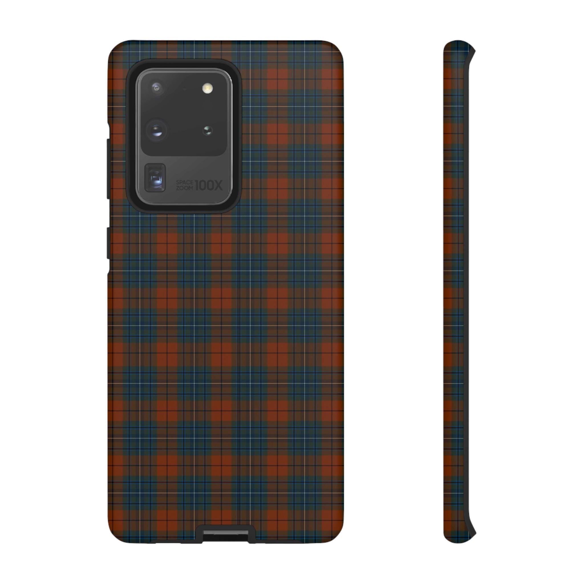 Étui de téléphone à motif tartan chic