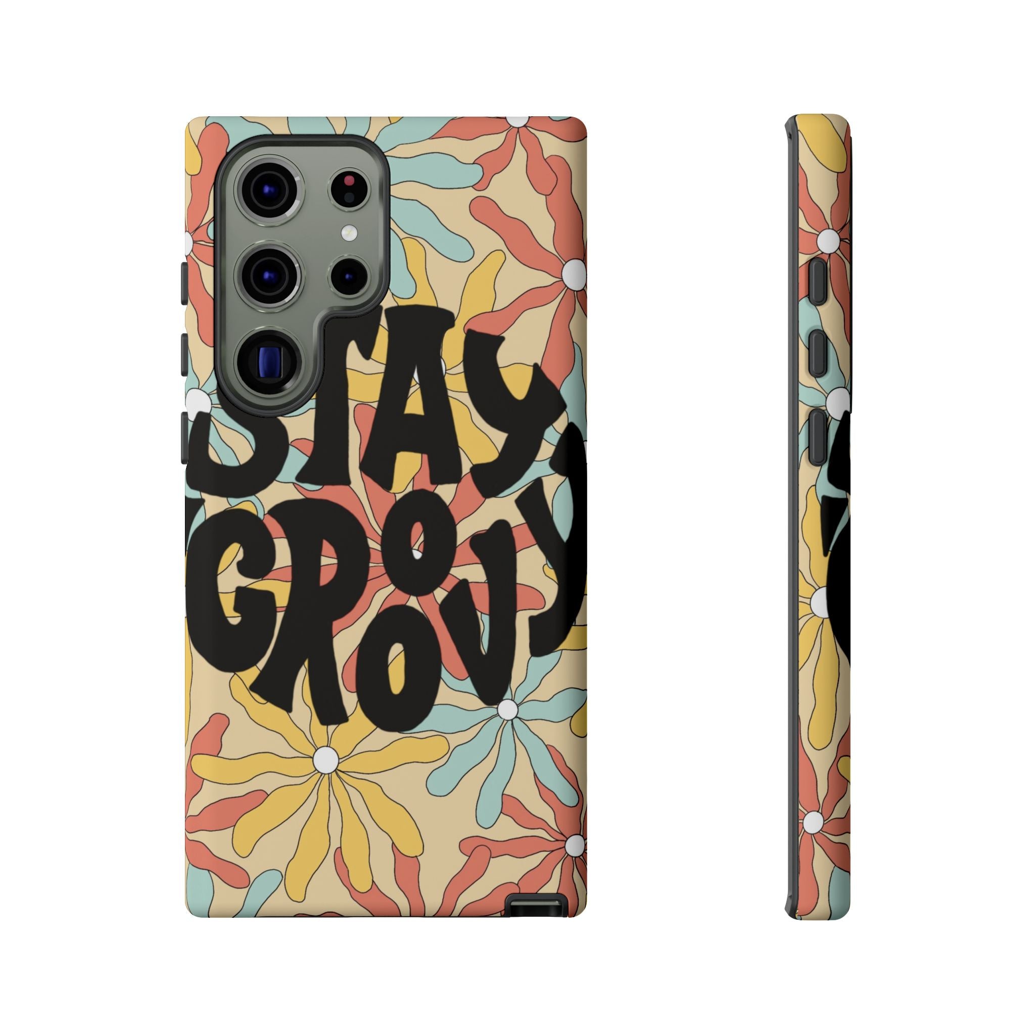 Custodia per telefono Stay Groovy dell'artista Mia Rose