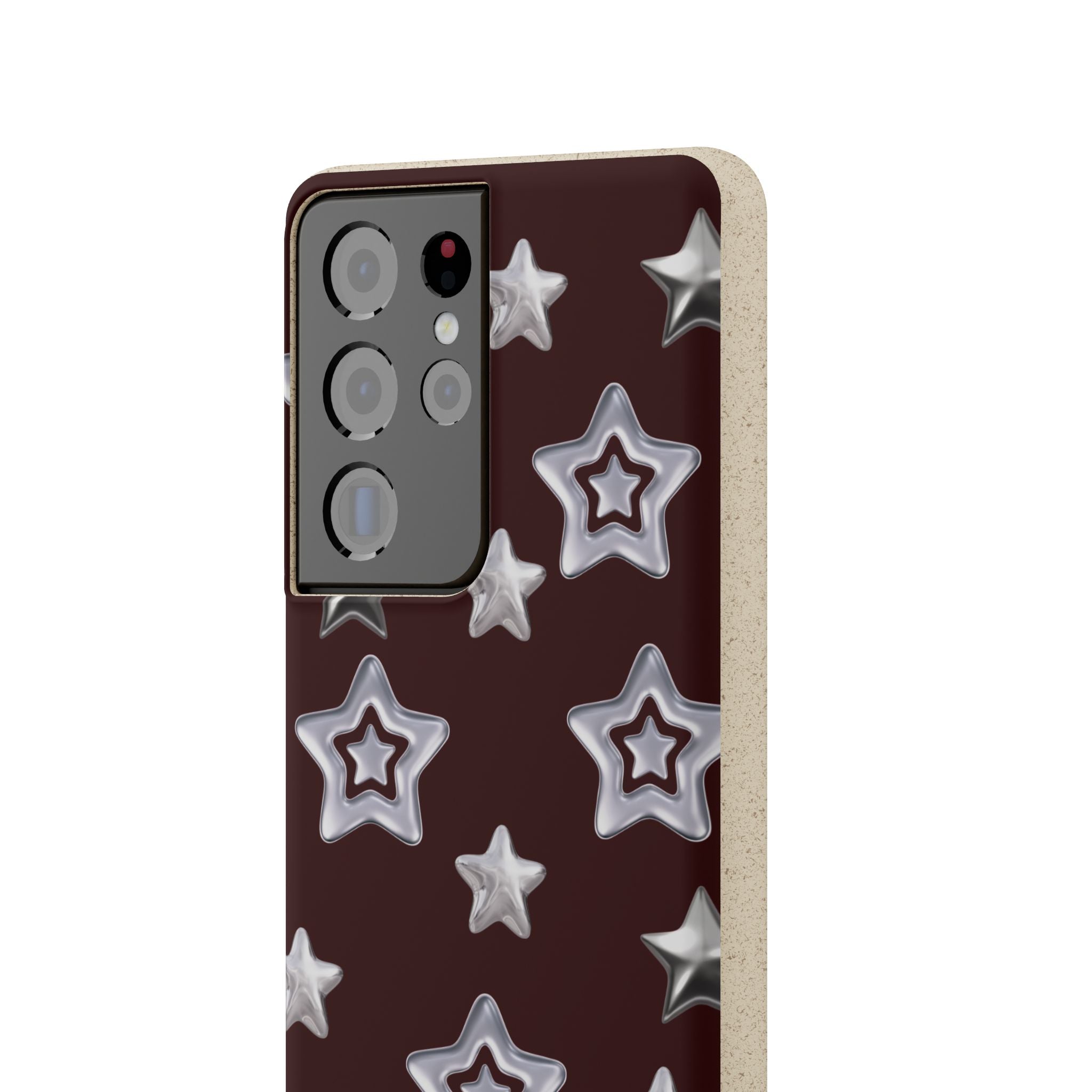 Chrome Hearts on Burgundy Biodegradable Phone Case