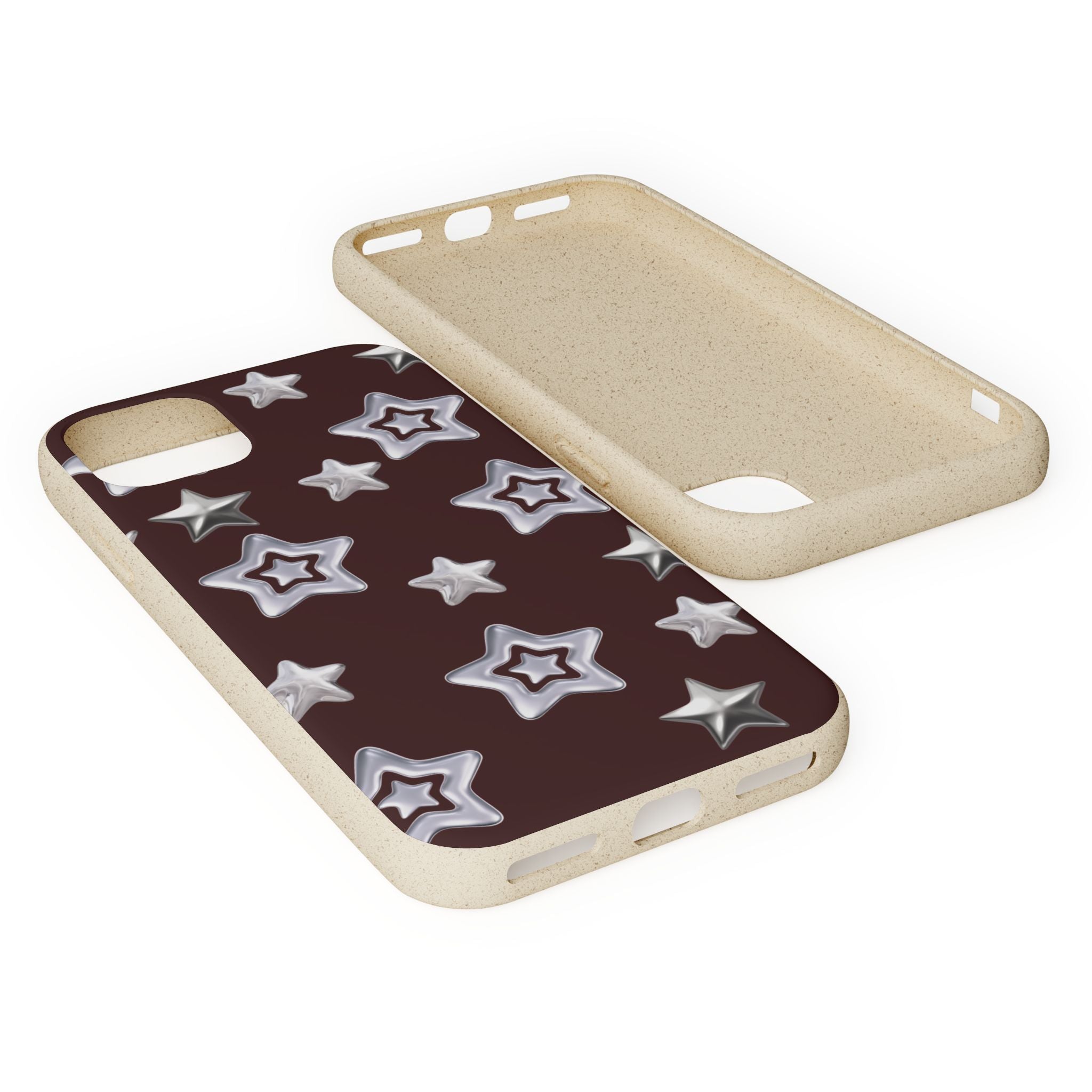 Chrome Hearts on Burgundy Biodegradable Phone Case