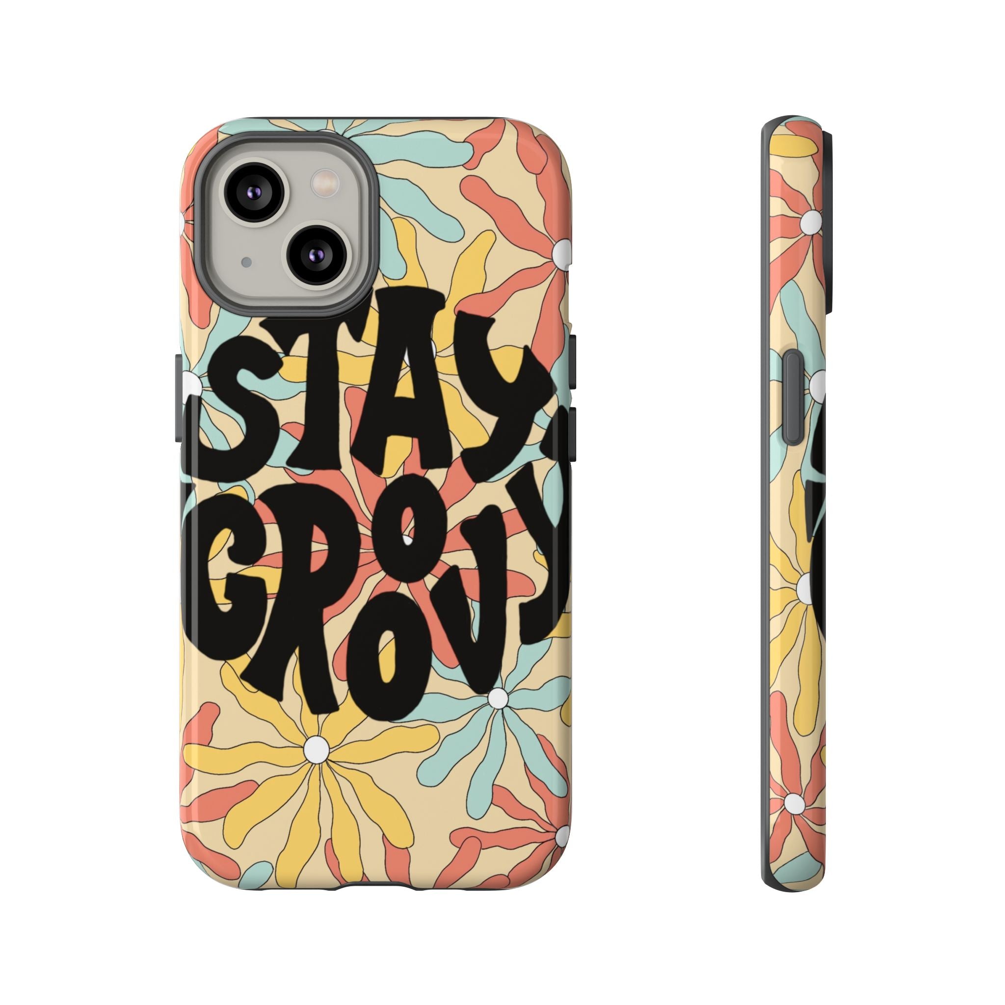 Stay Groovy Phone Case by artist Mia Rose