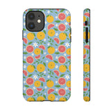 Coque de téléphone Lush Citrus Bloom par l'artiste Mia Rose