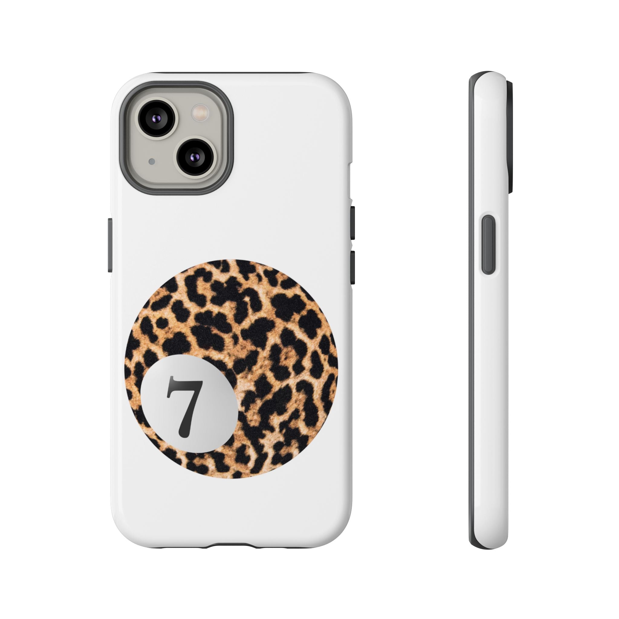 Custodia per telefono | Lucky Leopard Print Ball (bianco)