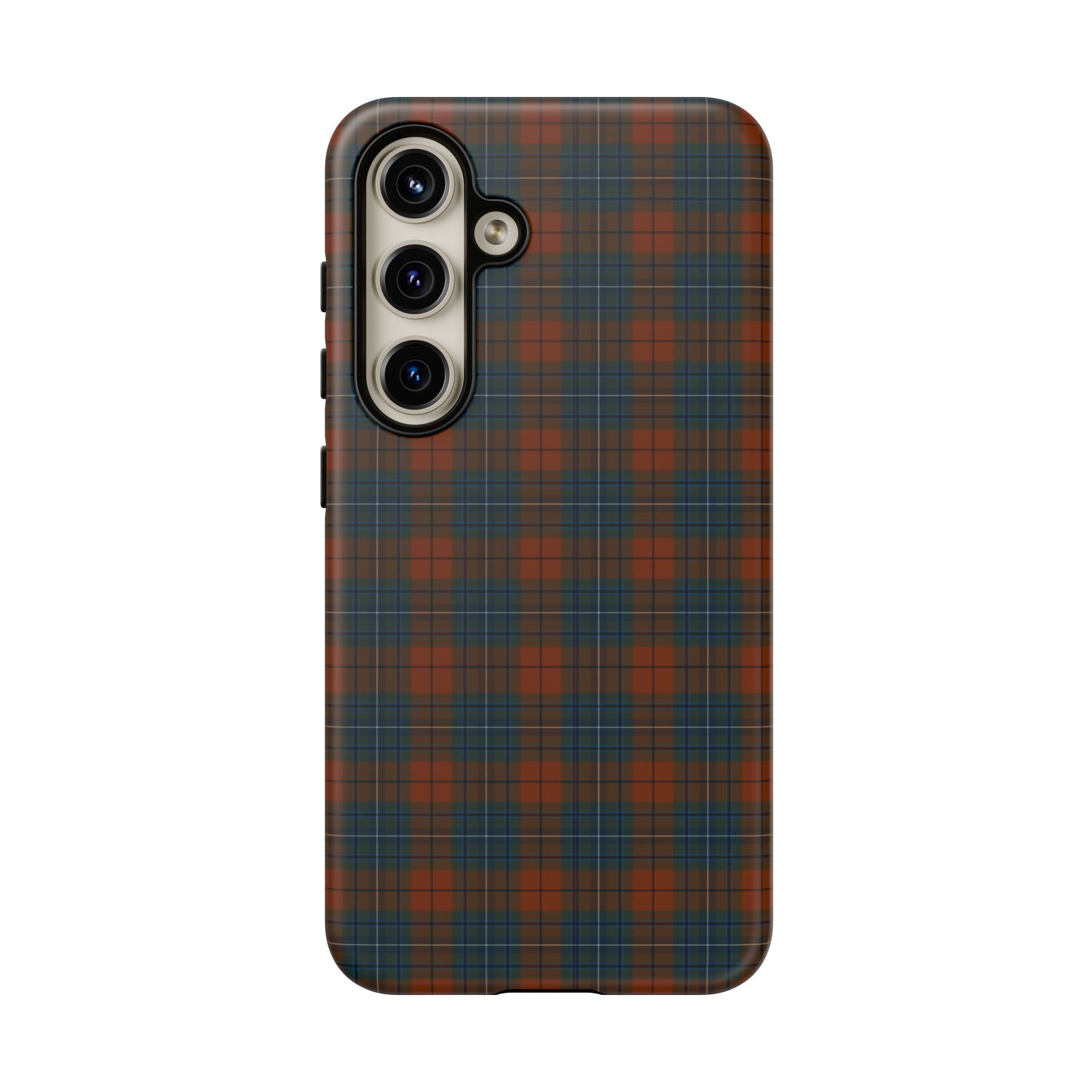 Étui de téléphone à motif tartan chic