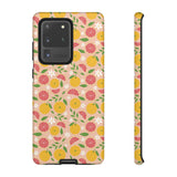 Citrusy Bloom Phone Case by artist Mia Rose