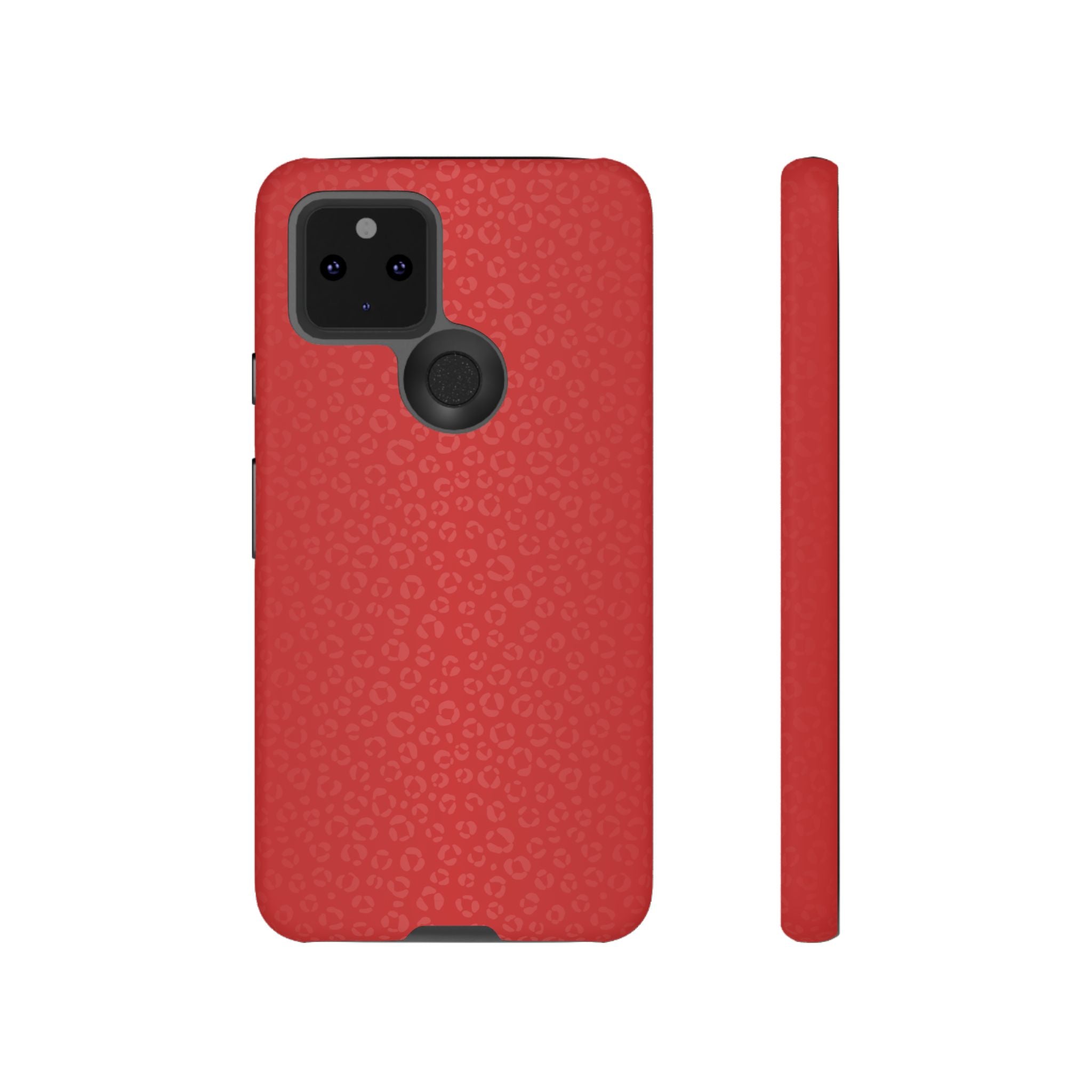 Coque de téléphone à motif léopard rouge vif