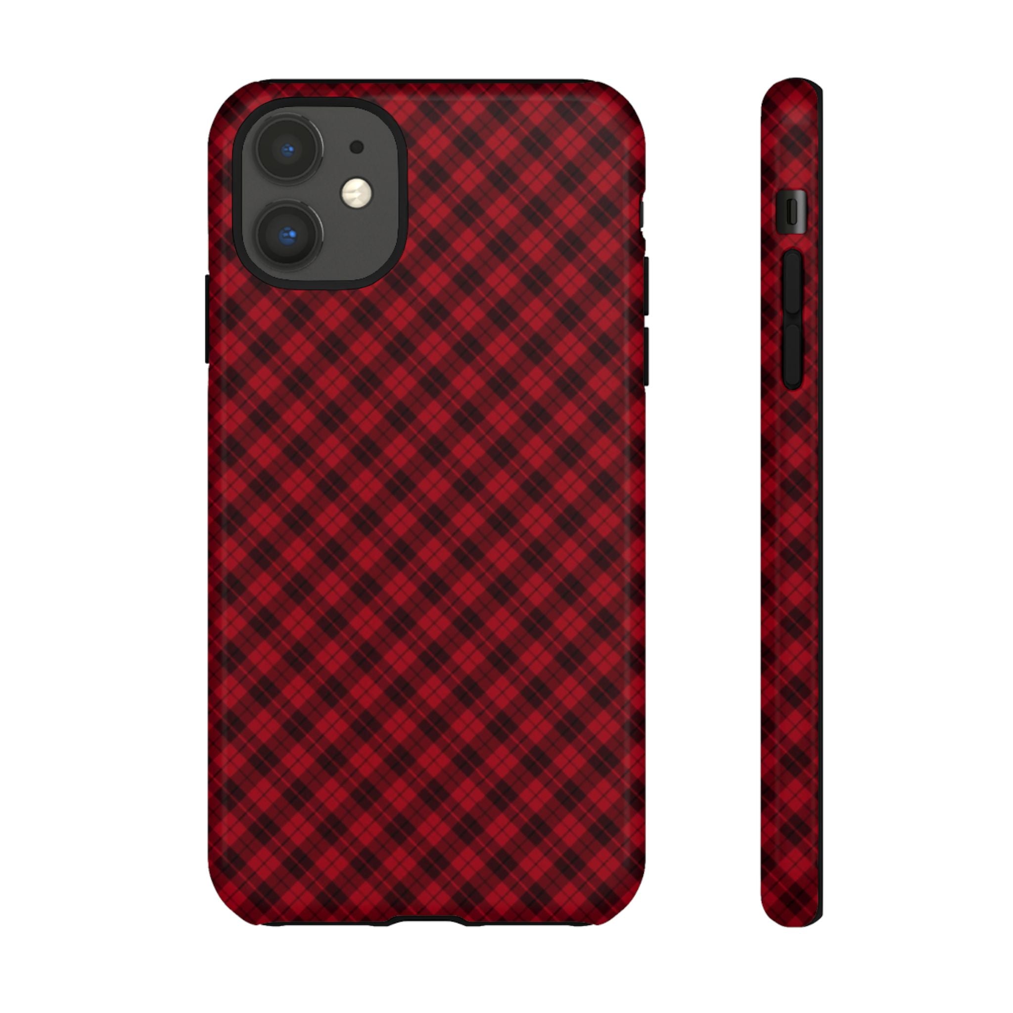 Coque de téléphone à motif tartan intemporel