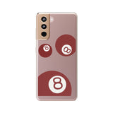 Coque transparente pour téléphone | 8 Ball Red